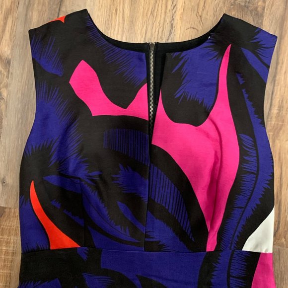 Diane Von Furstenberg Yvette Floral Sateen Dress - Picture 7 of 7